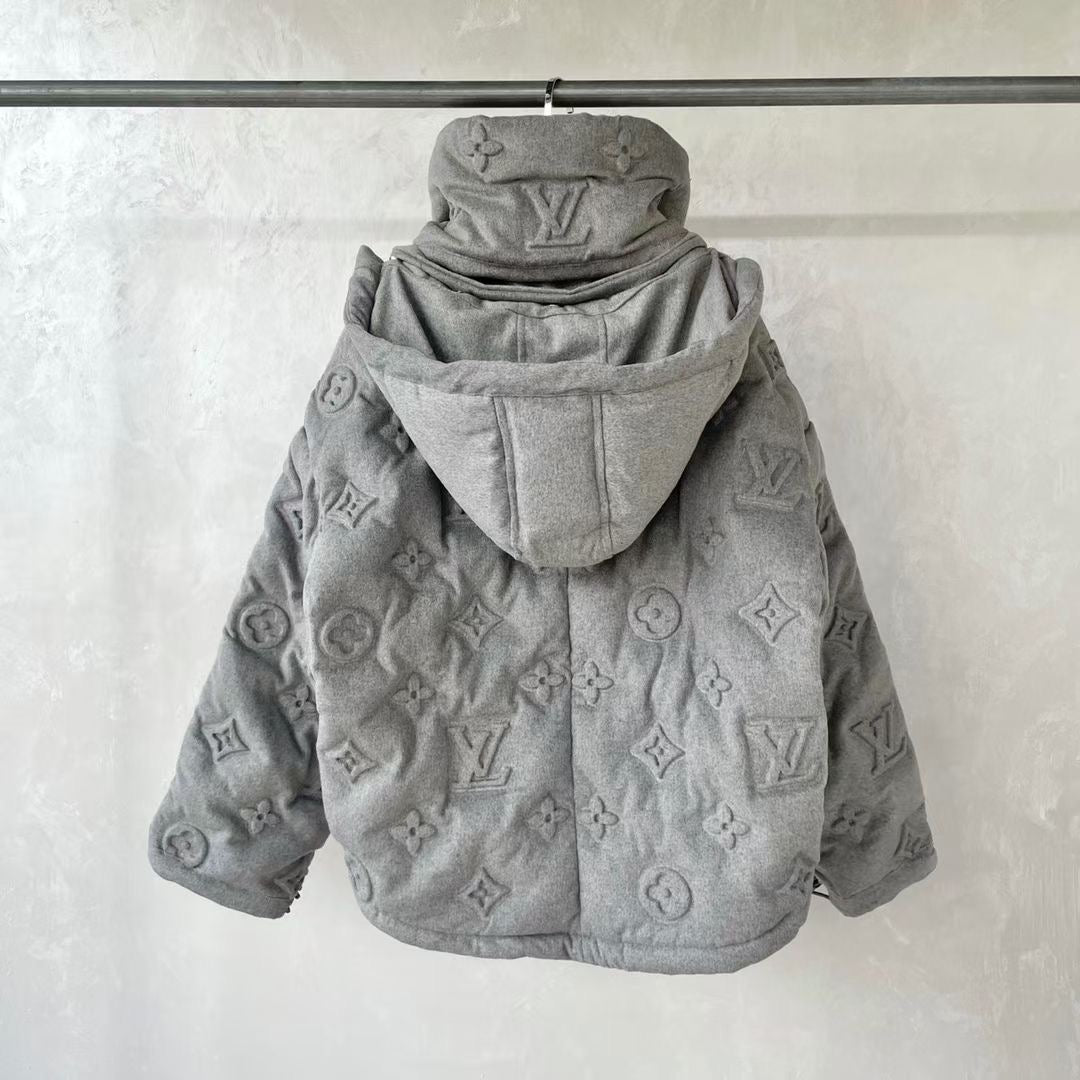 Men's Monogram Knit Zip-Up Jacket