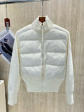 Women's Knit-Panel Puffer Jacket