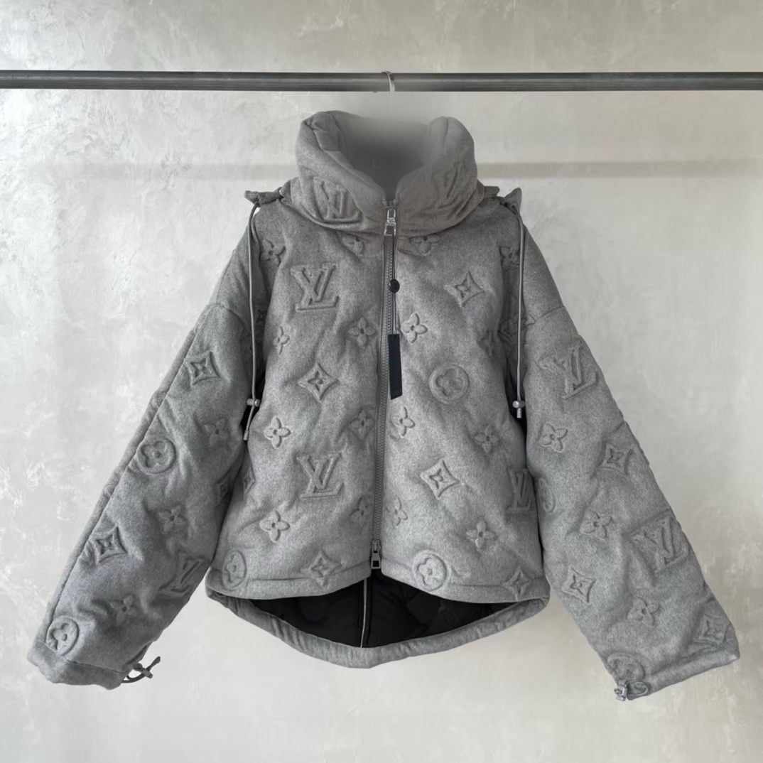 Men's Monogram Knit Zip-Up Jacket