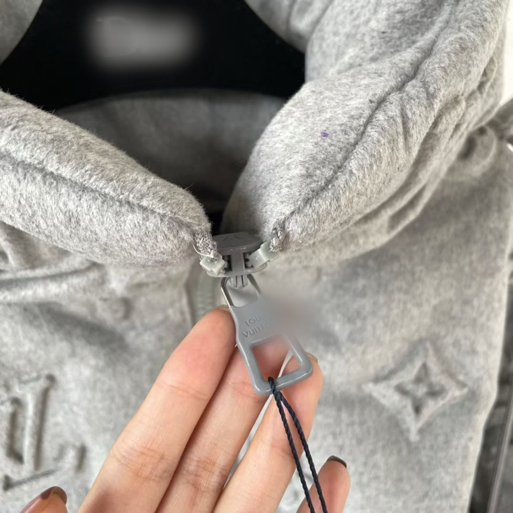 Men's Monogram Knit Zip-Up Jacket