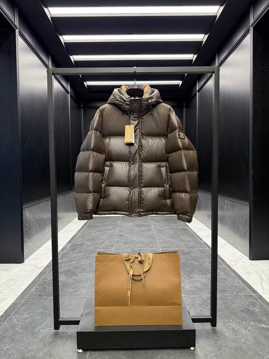 Men’s Thick Hooded Puffer Jacket – Warm Winter Cropped Coat