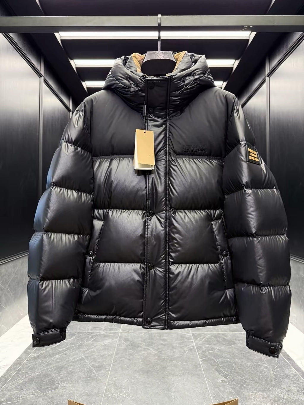 Men’s Thick Hooded Puffer Jacket – Warm Winter Cropped Coat