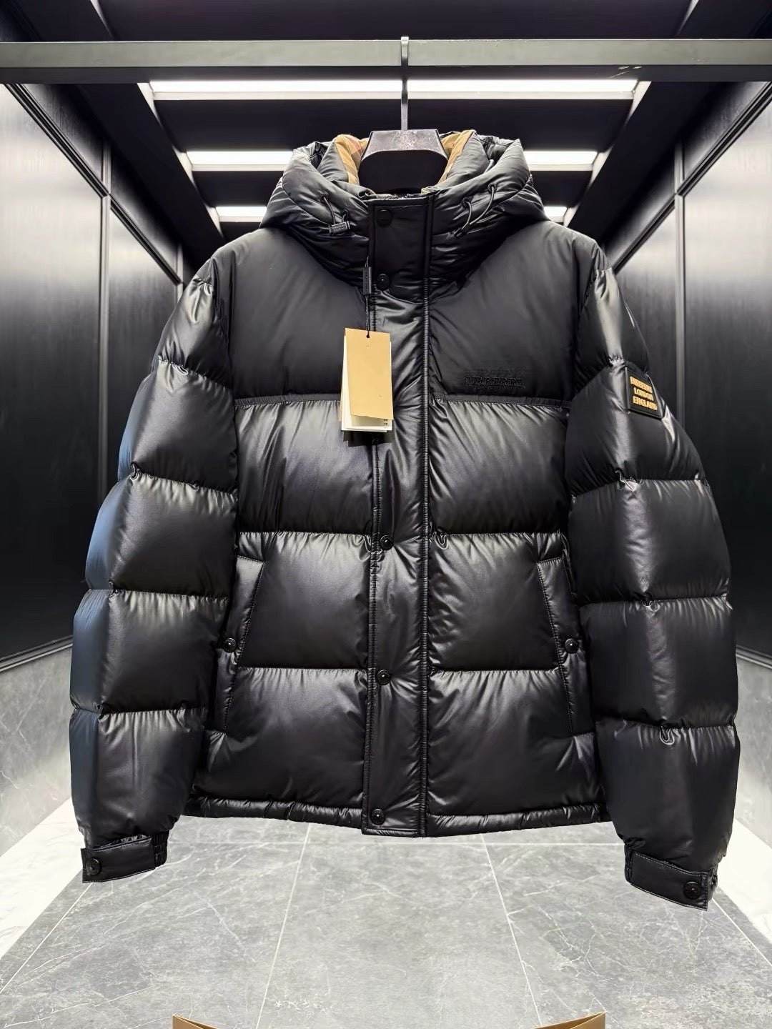 Men’s Thick Hooded Puffer Jacket – Warm Winter Cropped Coat