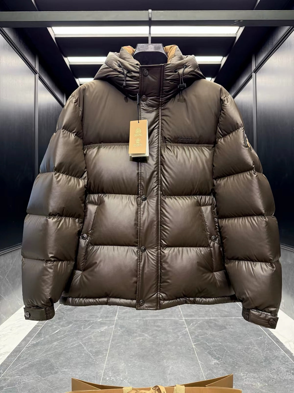 Men’s Thick Hooded Puffer Jacket – Warm Winter Cropped Coat