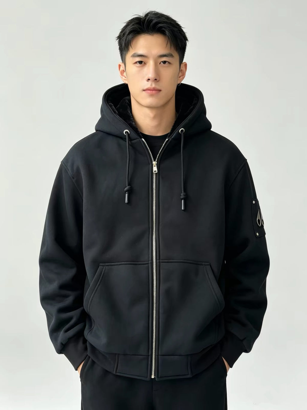 Men’s Thick Hooded Winter Sweatshirt Jacket – Relaxed Fit
