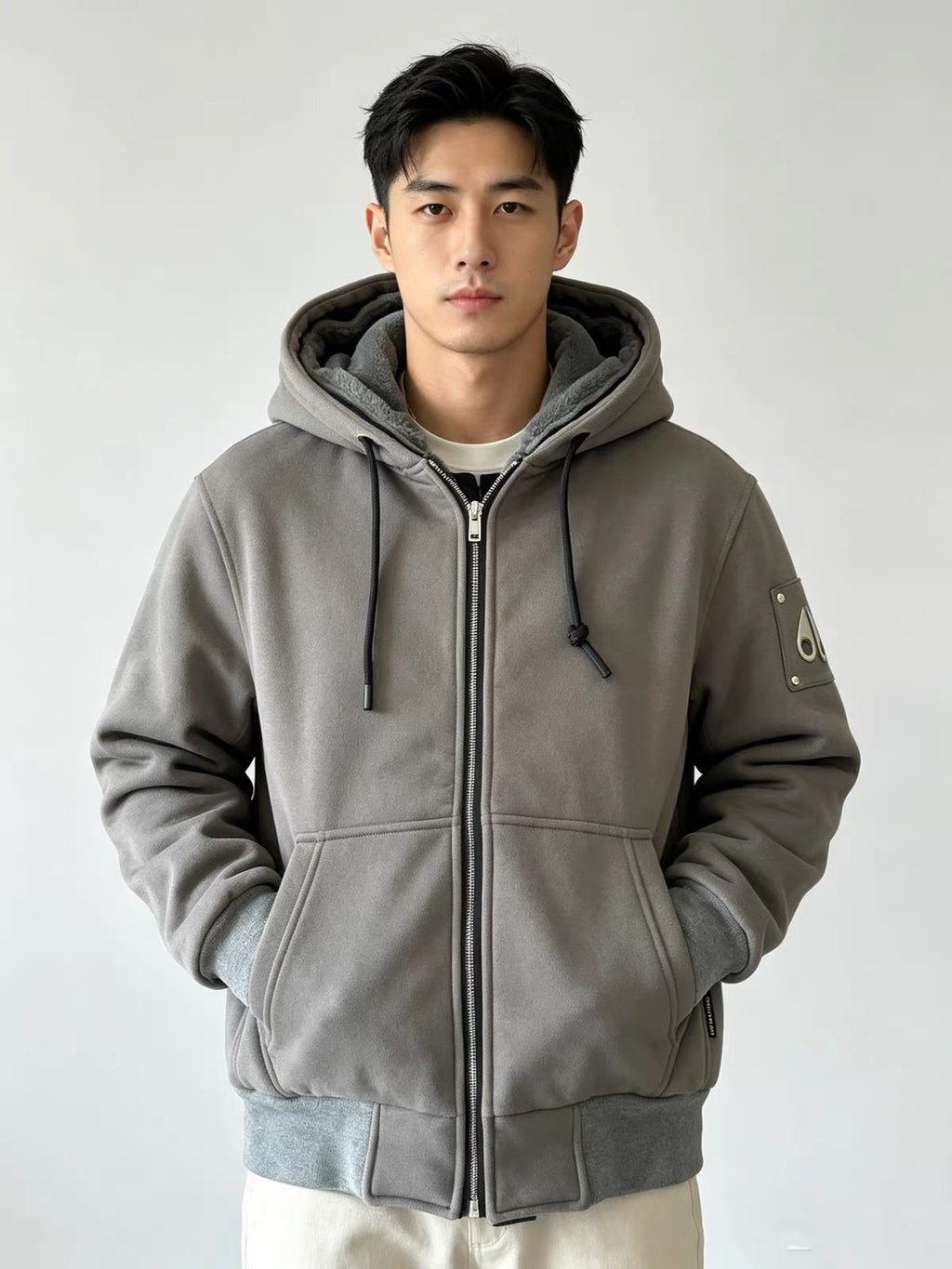 Men’s Thick Hooded Winter Sweatshirt Jacket – Relaxed Fit
