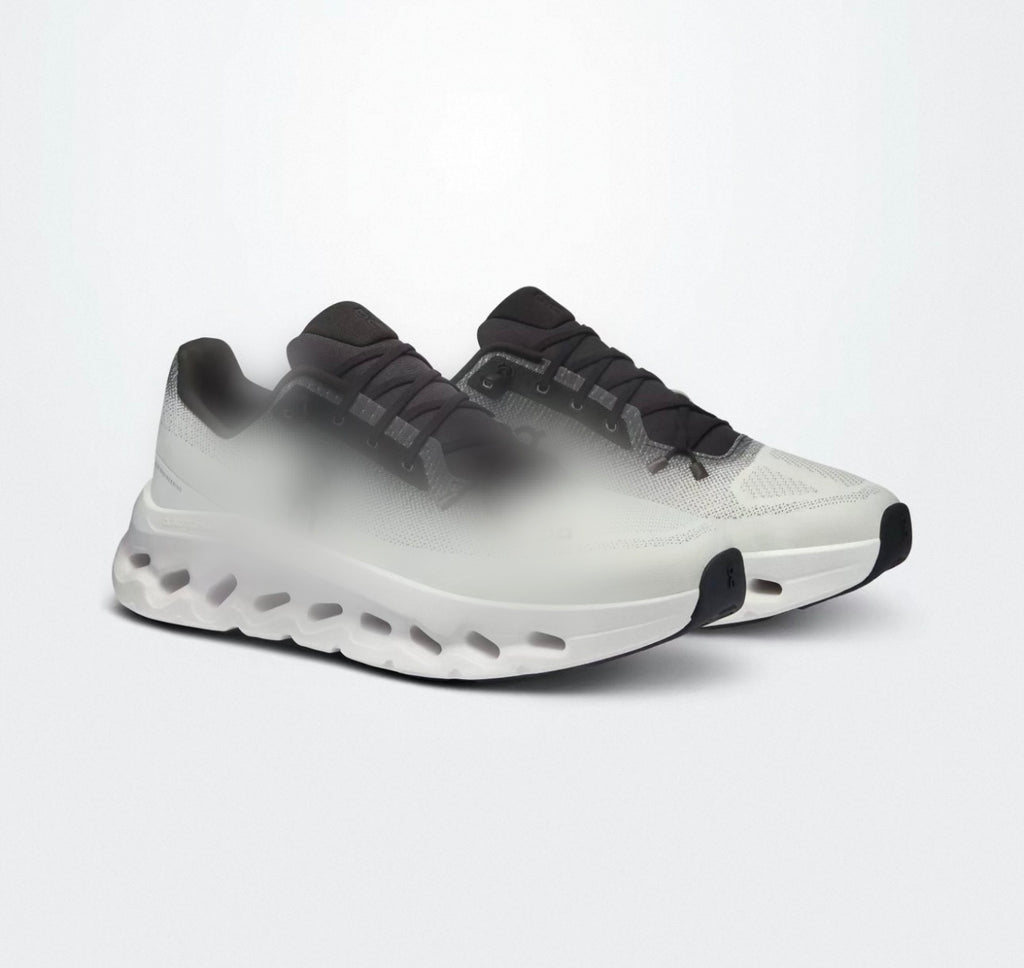 White & Black Sport Sneakers