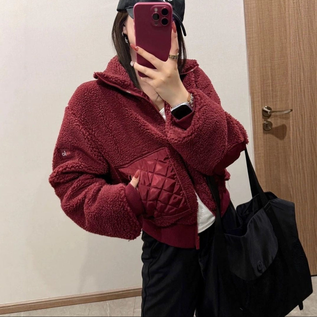 Warm Padded Winter Jacket – Stand Collar Windproof Coat