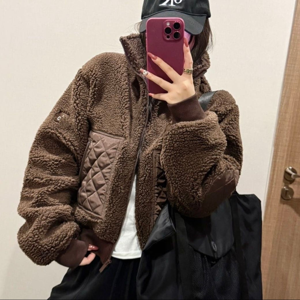 Warm Padded Winter Jacket – Stand Collar Windproof Coat