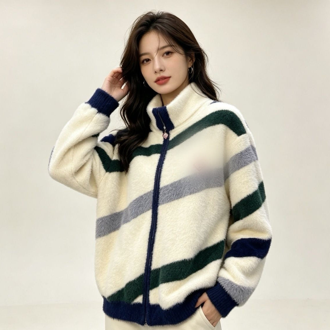 CASA Oversized Sweater Jacket – Stylish Relaxed Fit